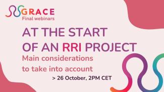 AT THE START OF AN RRI PROJECT: MAIN CONSIDERATIONS TO TAKE INTO ACCOUNT