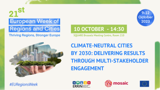 Climate-neutral cities by 2030: delivering results through multi-stakeholder engagement